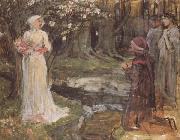 John William Waterhouse Study for Dante and Beatrice (mk41) Germany oil painting artist